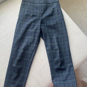 Aritzia Babaton Women’s Checkered Pants - Dark Blue and Black